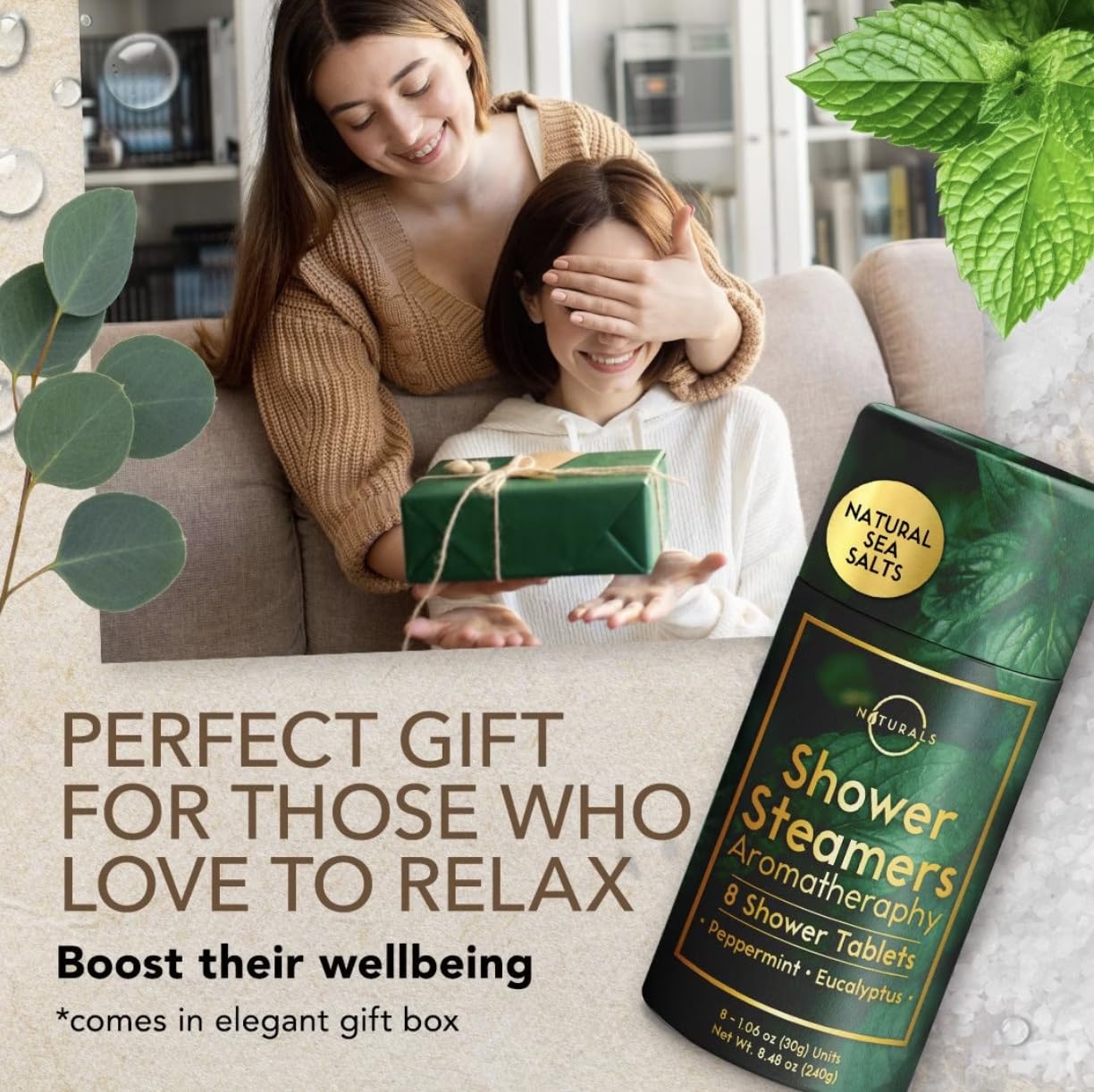O Naturals in-shower bathroom scene highlighting spa-like mood