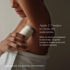 Oak Essentials aluminum-free odor protection showcases calming blue tansy and magnesium-based balance.