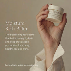 Oak Essentials balm melting texture demonstrates balm-to-oil hydration