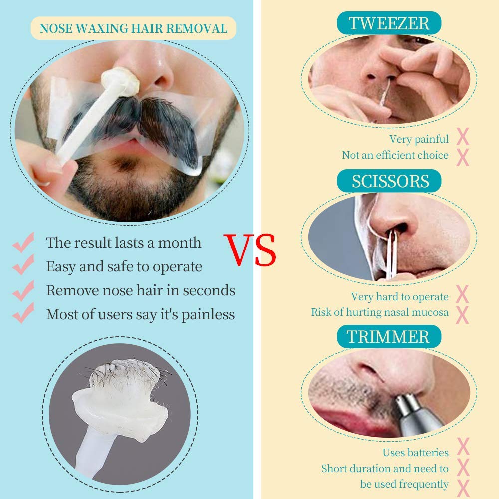 OAKEER nose wax stick applicators ready for precise hair removal