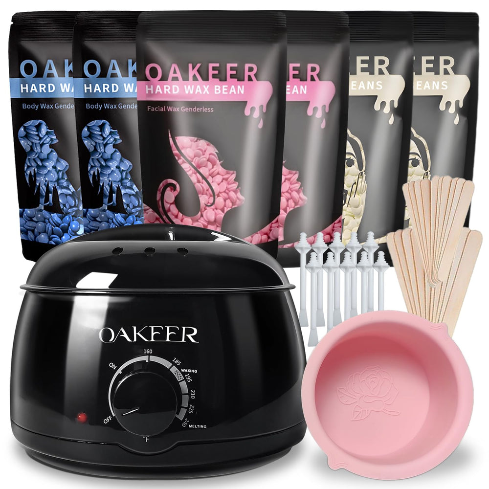 Oakeer wax-warmer heats safely for at-home waxing sessions
