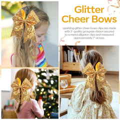 OAOLEER cheer bows ideal for sports teams and school events