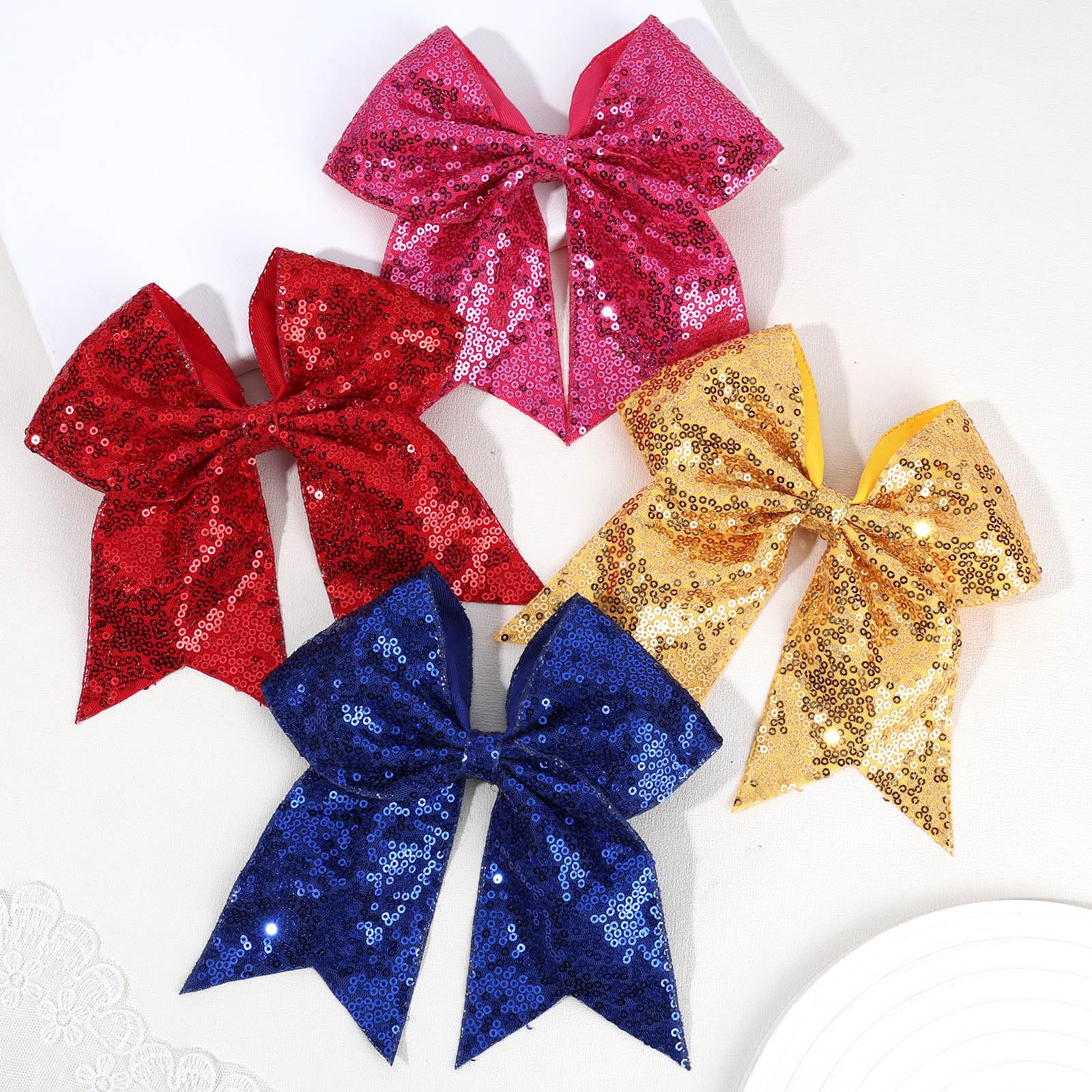 OAOLEER cheer bow ornament doubles as Christmas tree decor