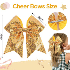 OAOLEER cheer bow on ponytail showcases team spirit and polished style
