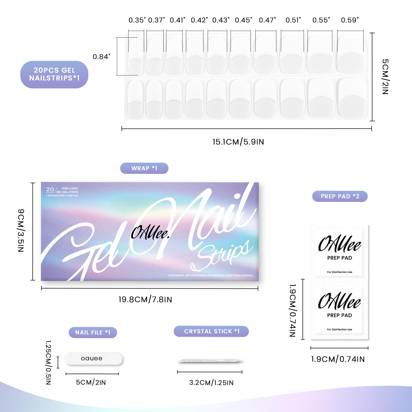 Oauee gel nail strips variety designs collection provides stylish options for any occasion.