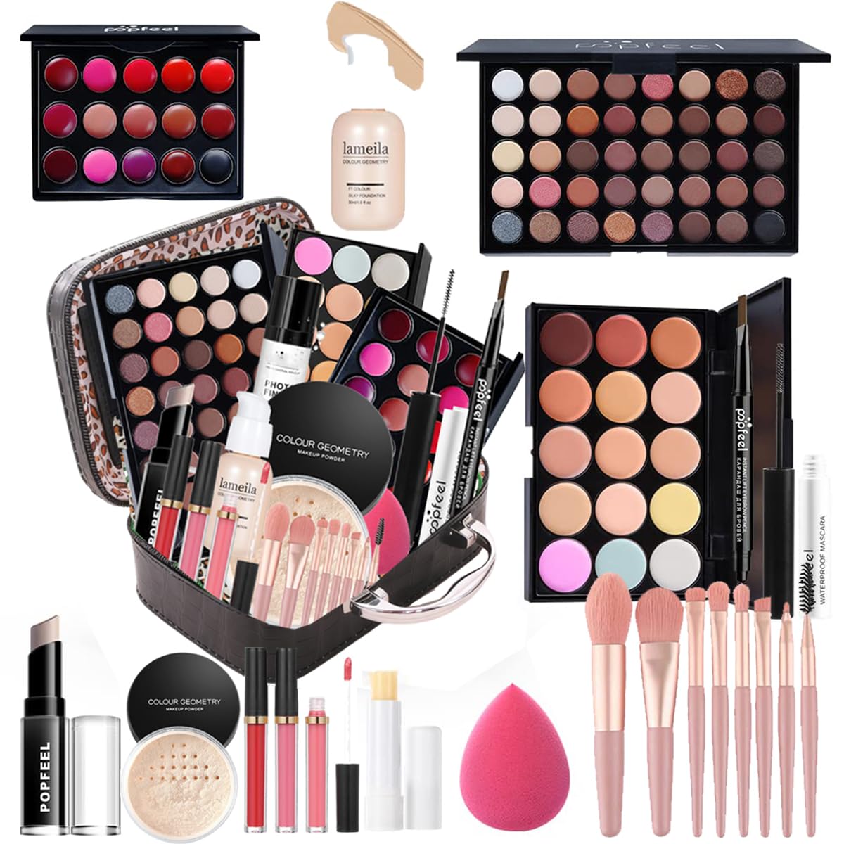 OAWLY All-in-One Makeup Kit 40-color eyeshadow palette offers versatile day-to-night looks.