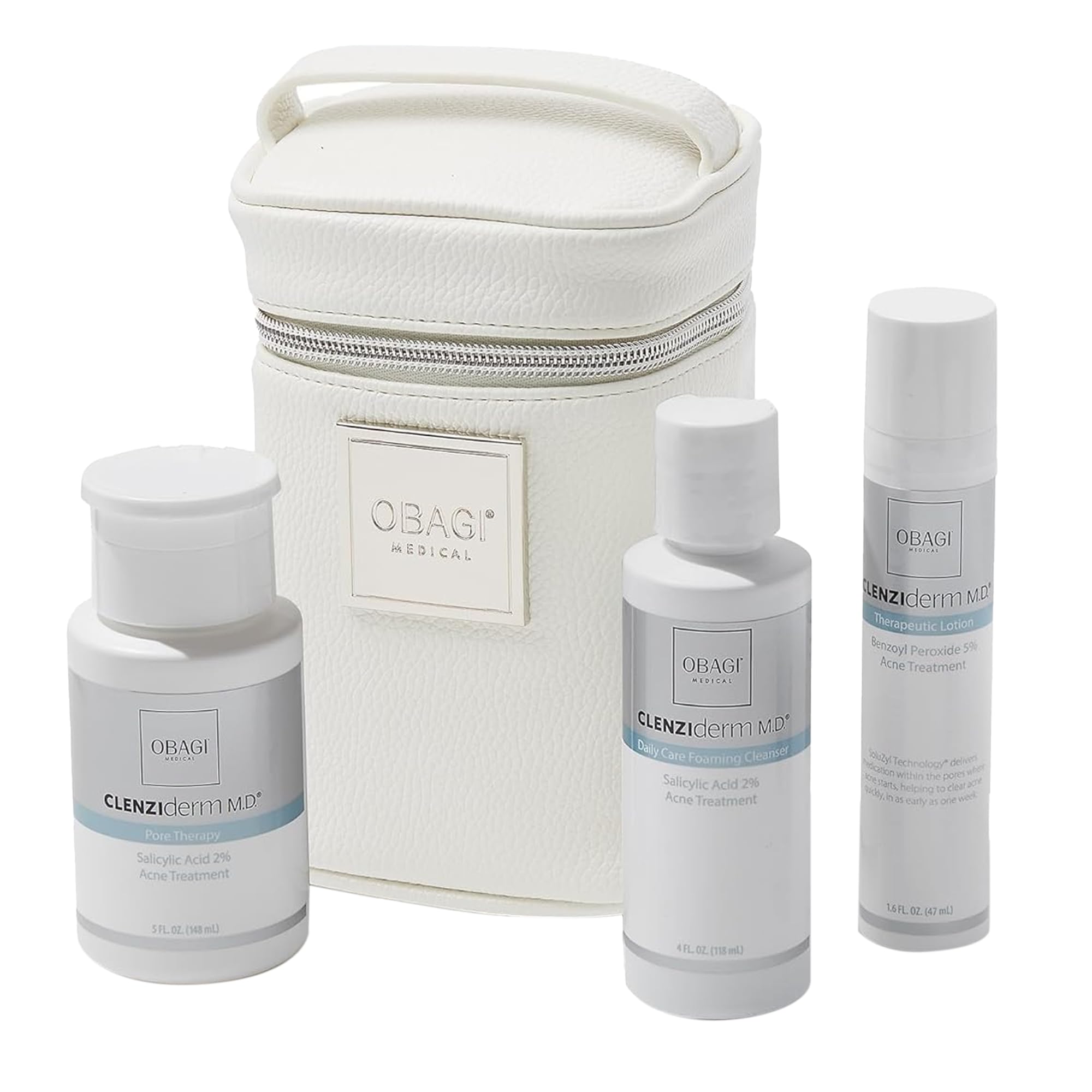Obagi CLENZIderm cleanser foaming gently unclogs pores for clearer skin daily