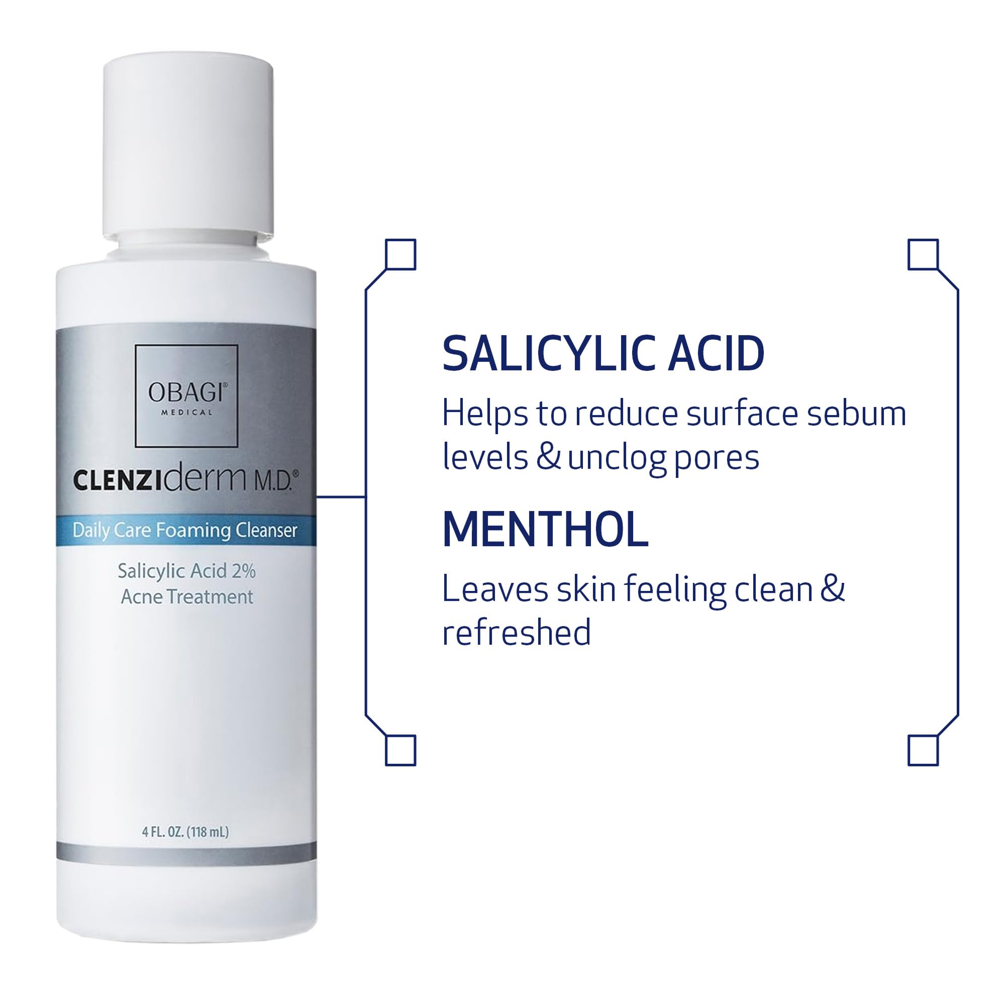 Obagi CLENZIderm MD Bundle Instruction Card explains step-by-step routine.