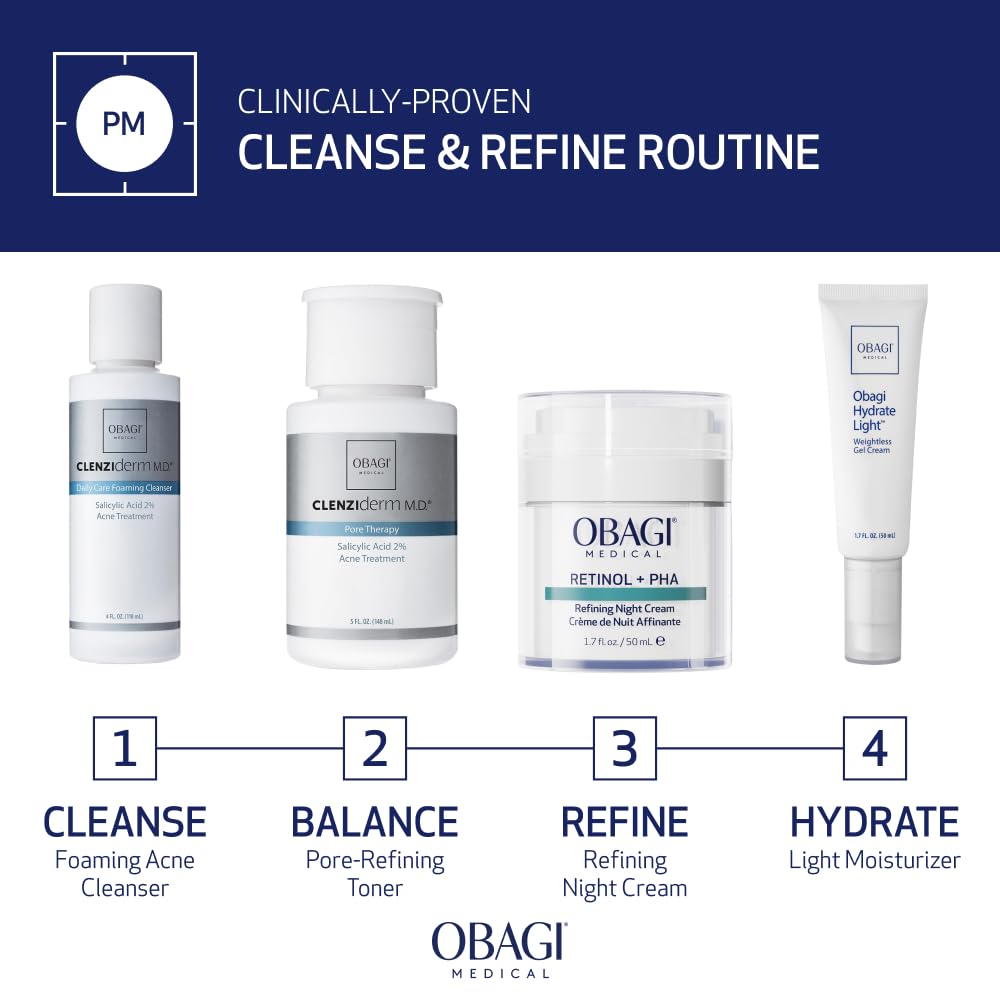 Obagi CLENZIderm M.D. cleansing foam lathers into a refreshing rinse