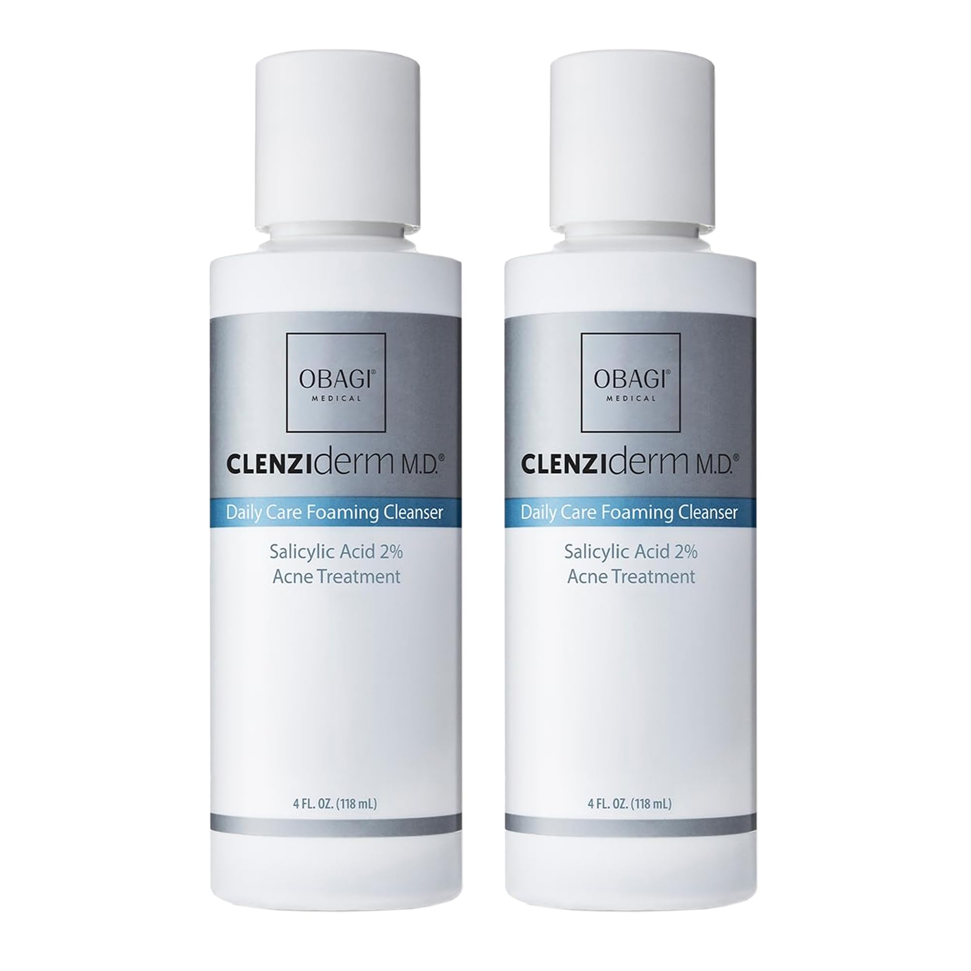 Obagi CLENZIderm MD cleanser bottle with pump for easy cleansing