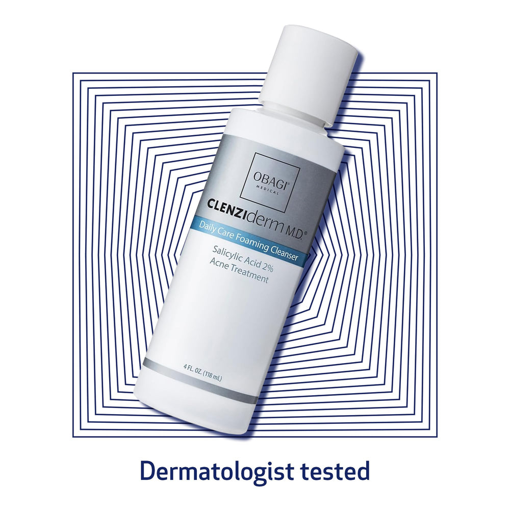 Obagi CLENZIderm MD packaging on display for dermatologist-grade skincare