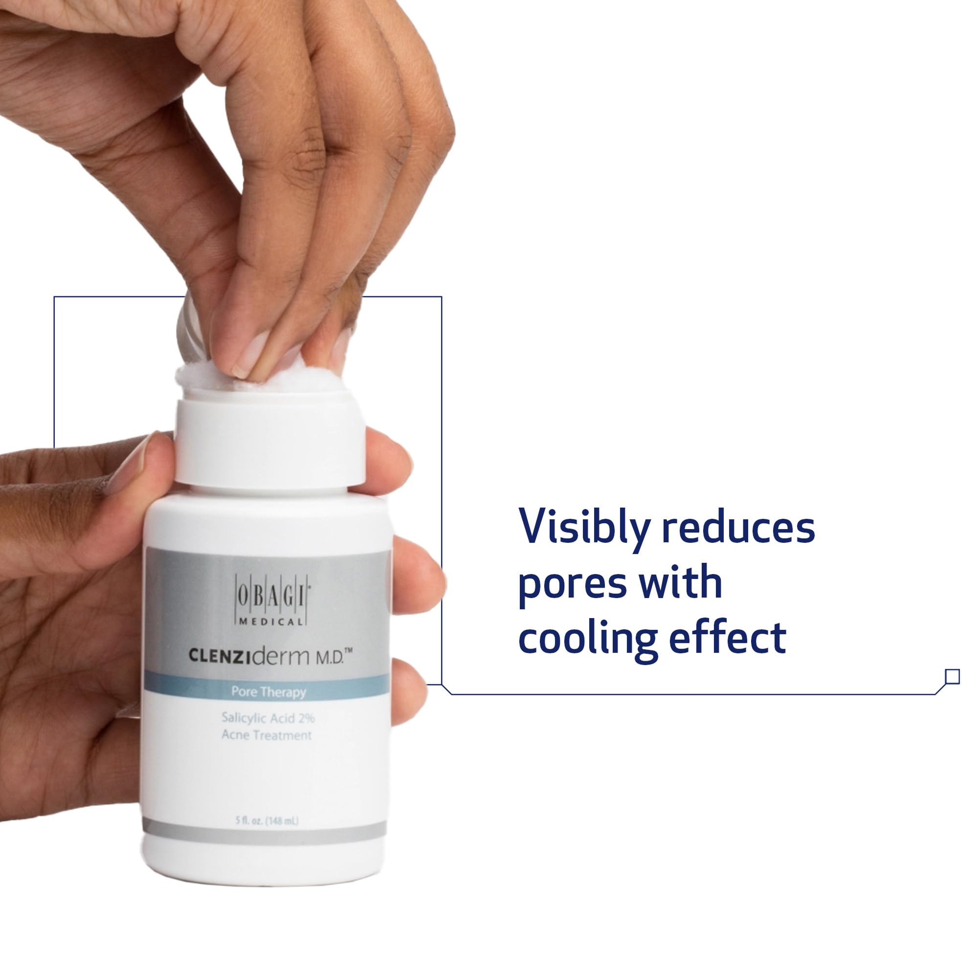 Obagi CLENZIderm MD Pore Therapy label with 2% salicylic acid.