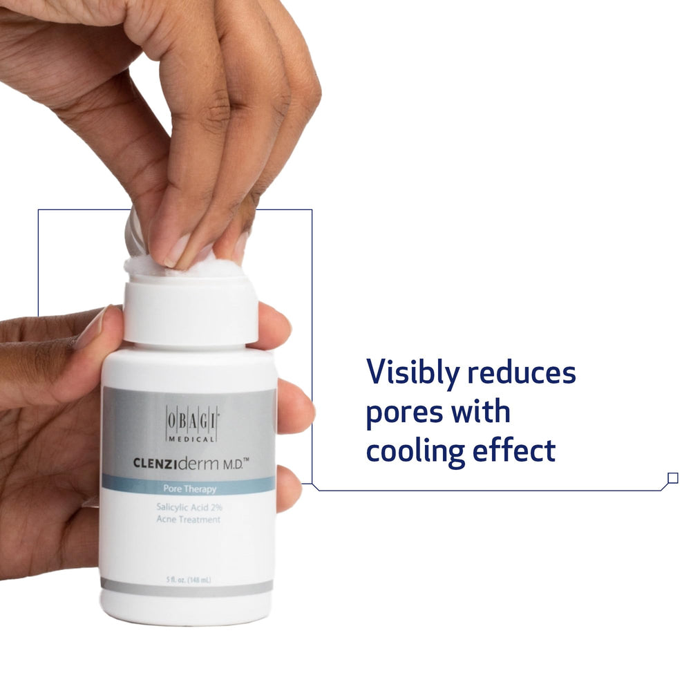 Obagi CLENZIderm MD Pore Therapy label with 2% salicylic acid.