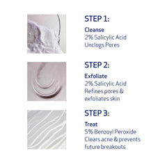 Obagi CLENZIderm toner exfoliating demonstrates 2% SA exfoliation for smoother pores