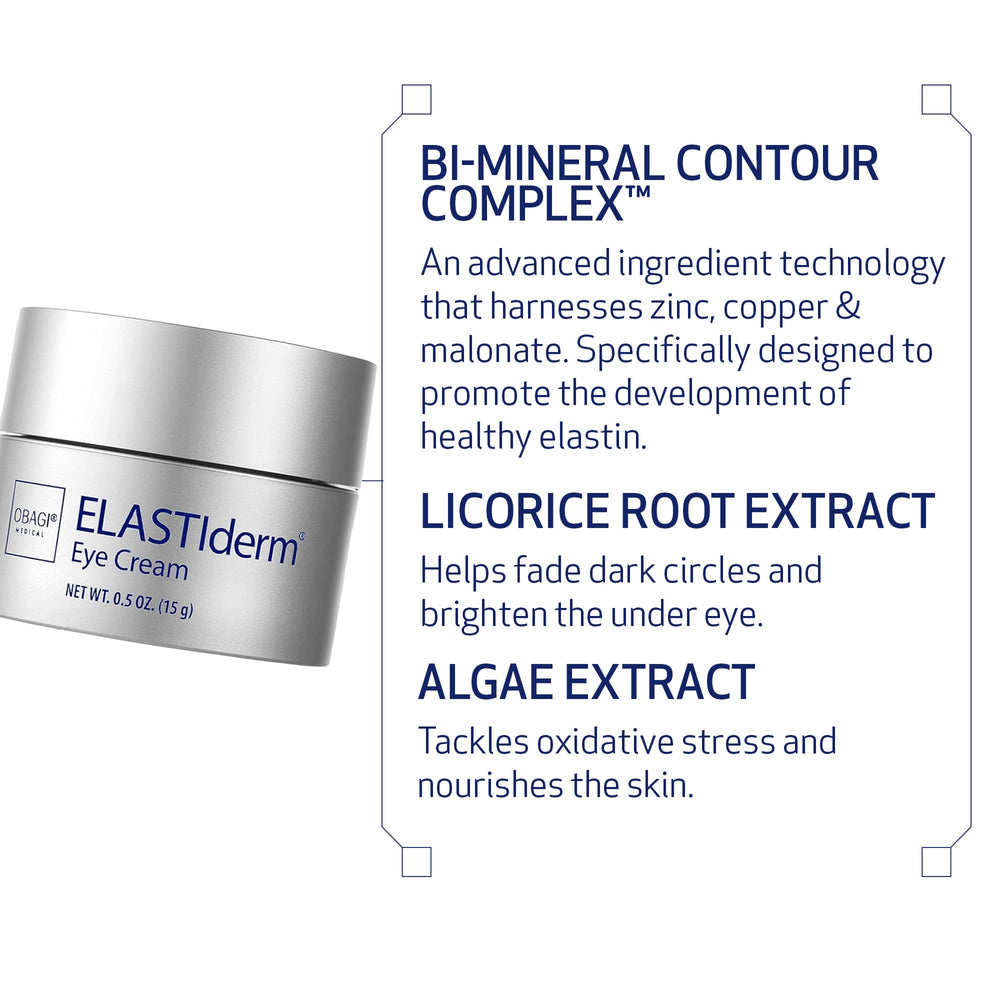 Obagi ELASTIderm Eye Cream under-eye application example.