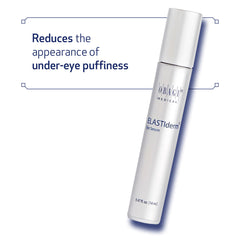 Obagi ELASTIderm Eye Serum applied under-eye area to help reduce puffiness.