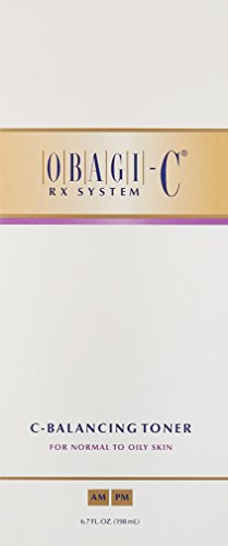 Pour shot of Obagi Medical C-Balancing Toner showing refreshing, non-drying application