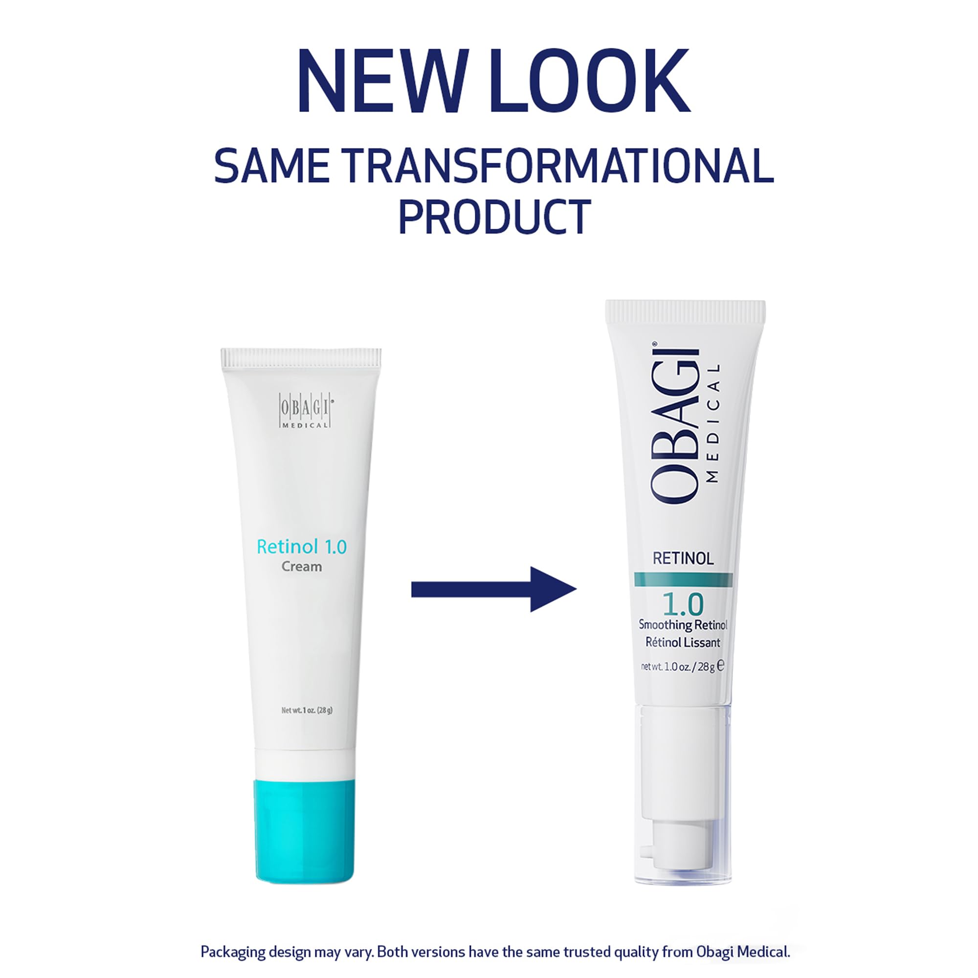 Obagi Medical Retinol 1.0 Cream texture closeup showing silky finish