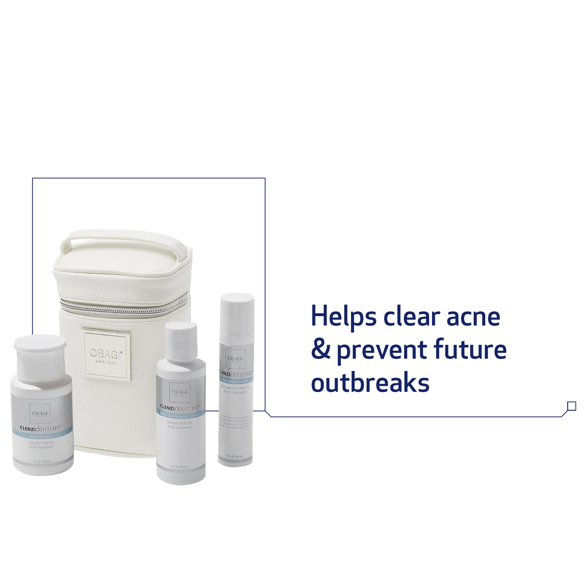 Obagi Medical packaging box highlights dermatologist-tested credentials and physician endorsement