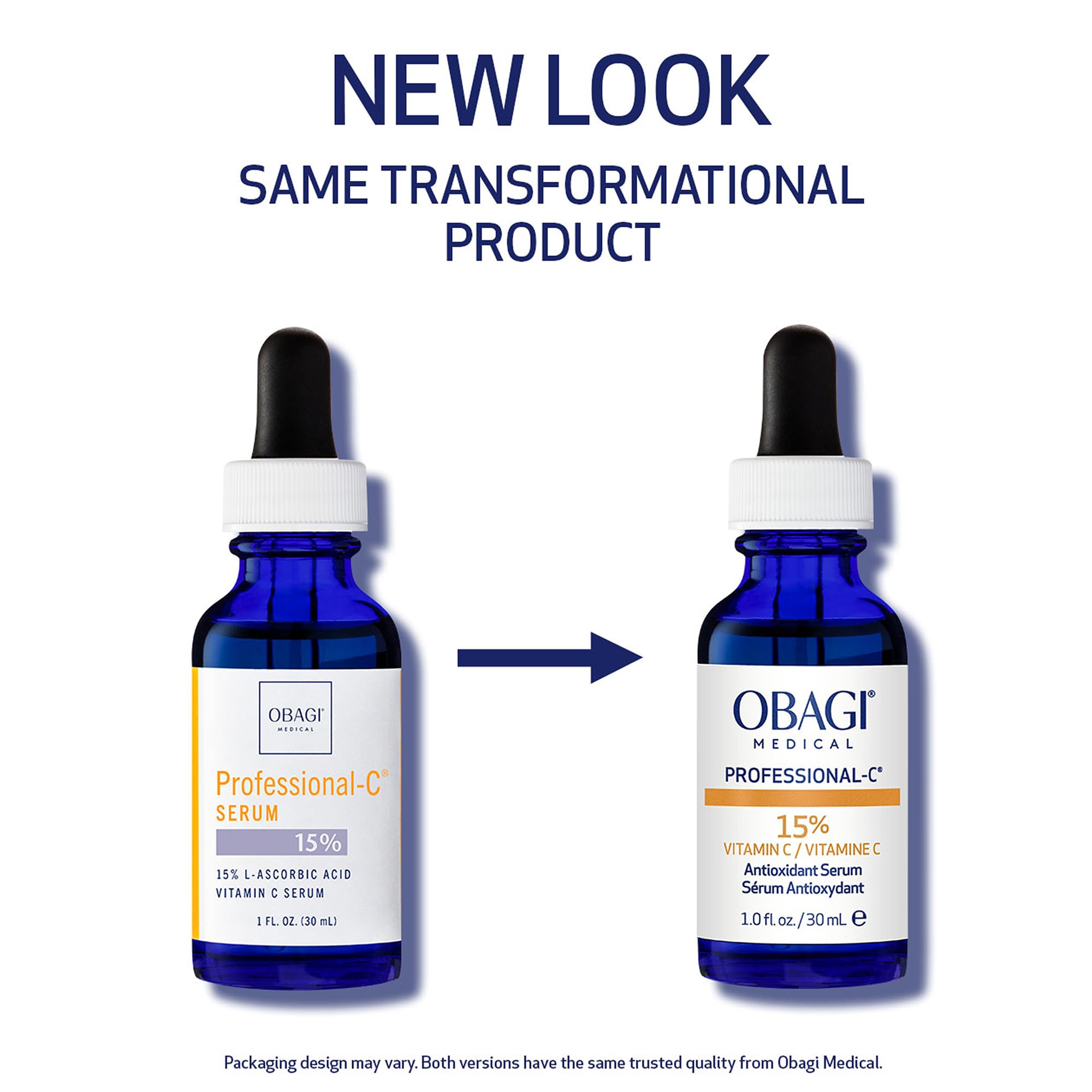 Obagi Medical Professional-C 15% serum packaging front view for credibility