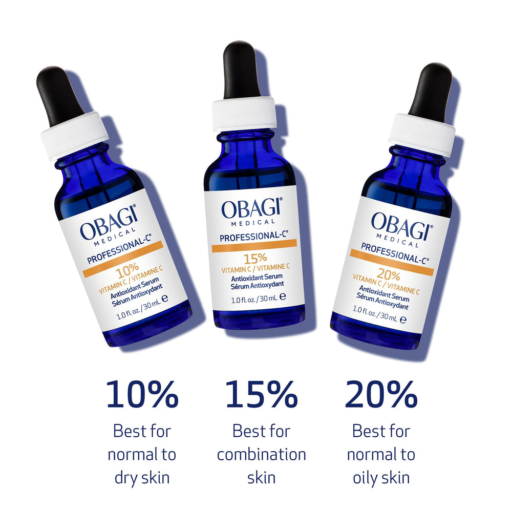Application routine shot showing a few drops applied to clean skin