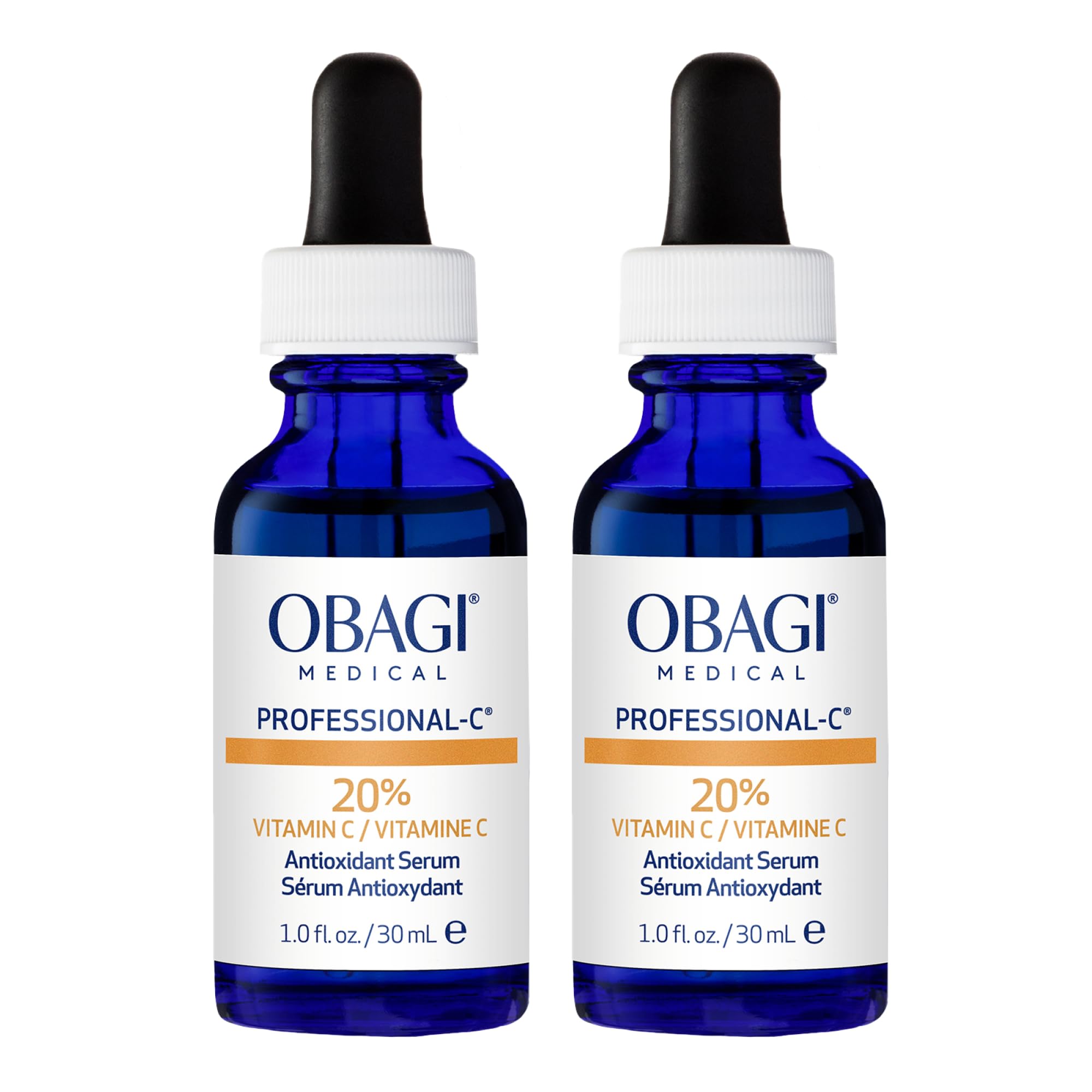Obagi Medical Professional-C 20% Vitamin C Serum bottle front view showing product name and design for brightening skin