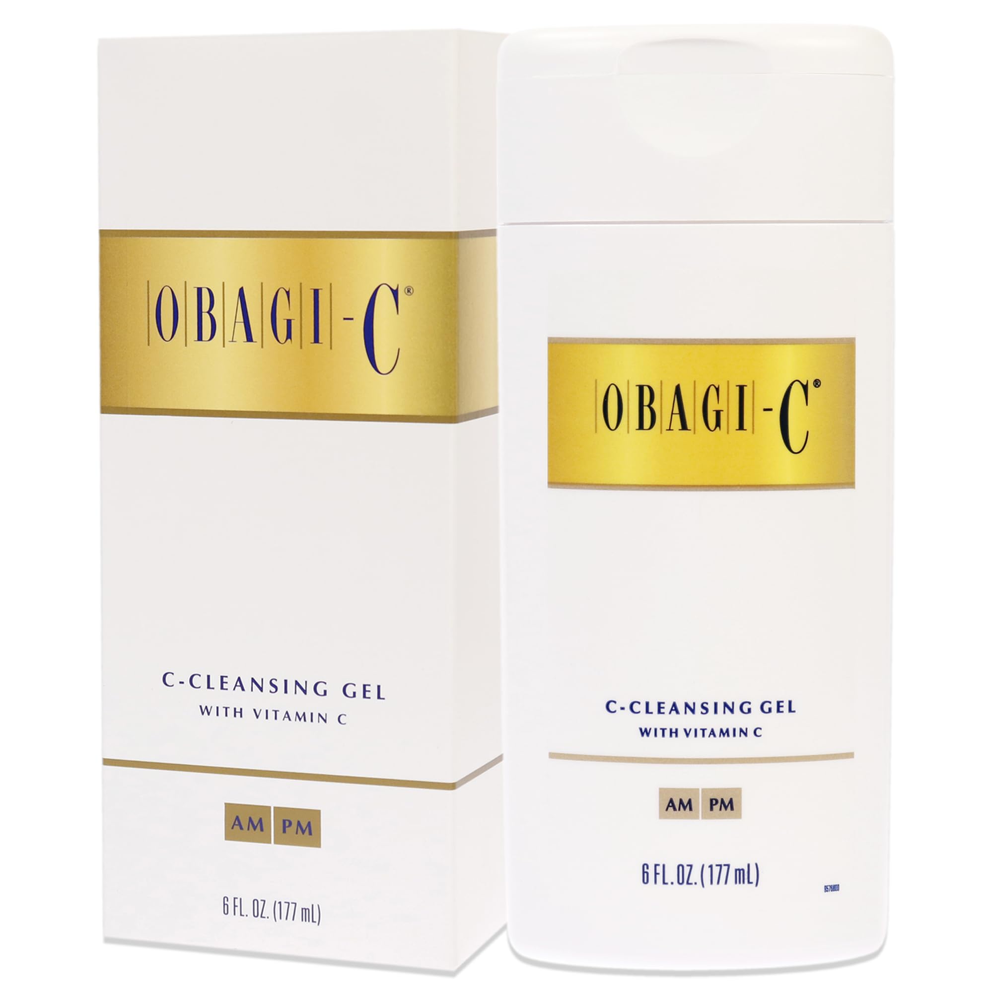 Obagi Medical System Cleansing Gel ingredients-closeup view—clarifying cleanse with Vitamin C and plant extracts.