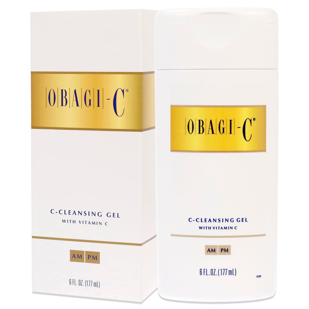 Obagi Medical System Cleansing Gel ingredients-closeup view—clarifying cleanse with Vitamin C and plant extracts.