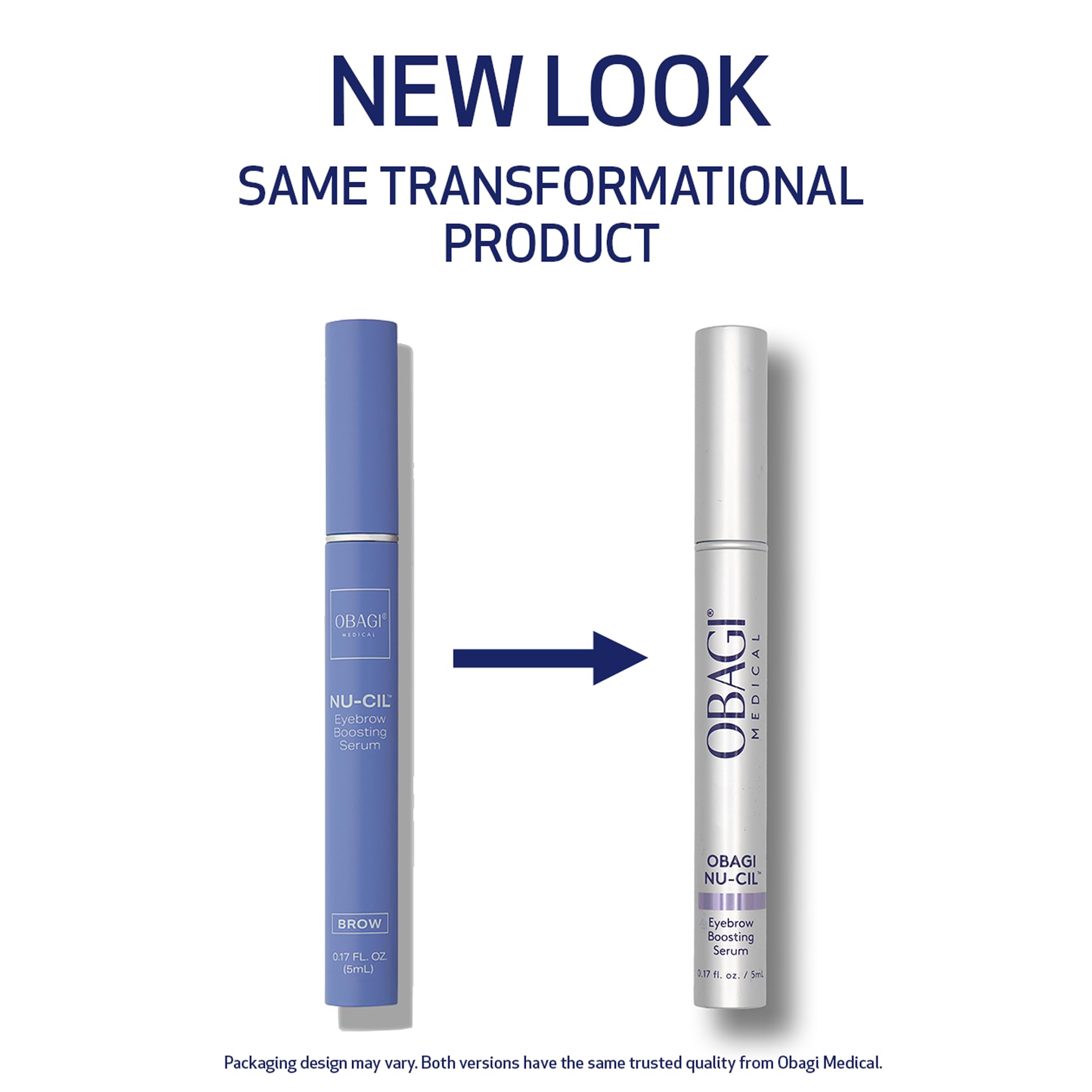 Obagi Nu-Cil application brush demonstrates precise brow shaping for seamless daily use.
