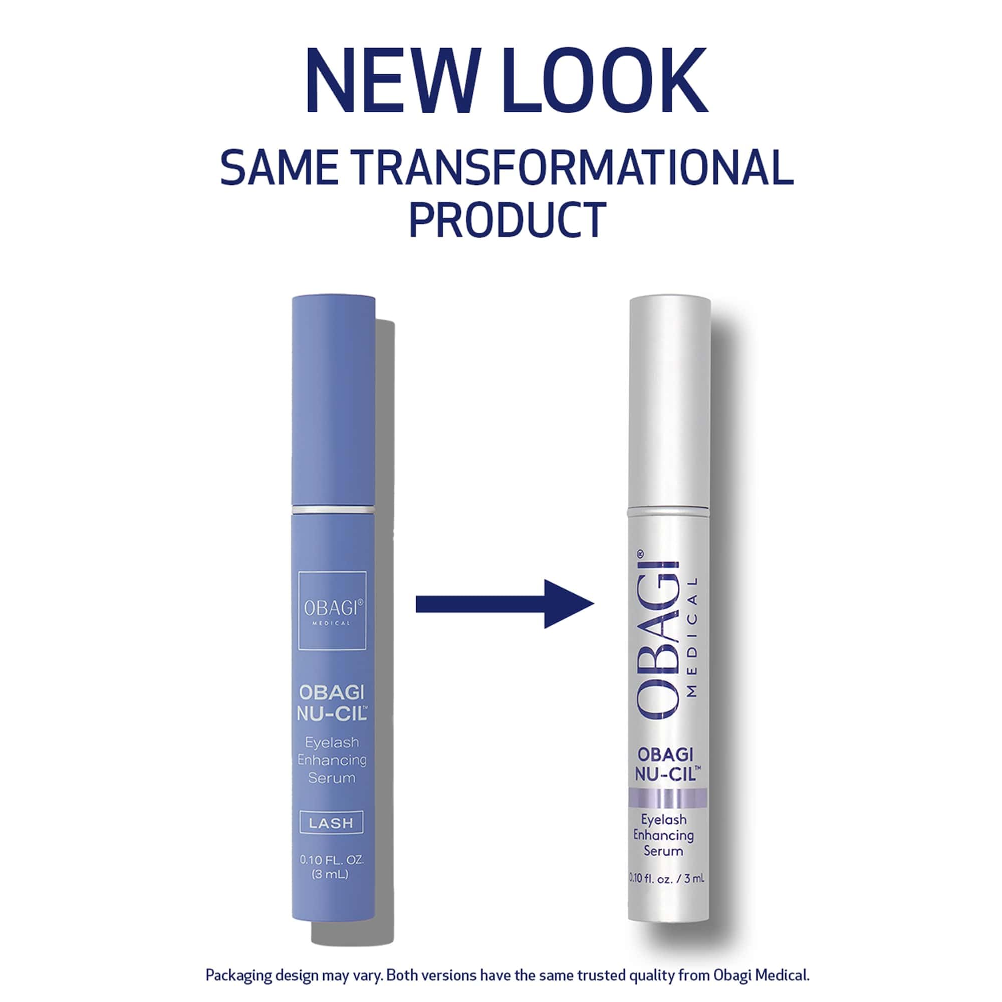 Obagi Nu-Cil applicator brush demonstrates precise serum application for defined lashes.