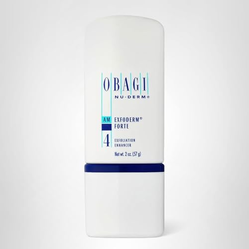 Obagi Nu-Derm Exfoderm Forte display emphasizes premium medical-grade skincare heritage