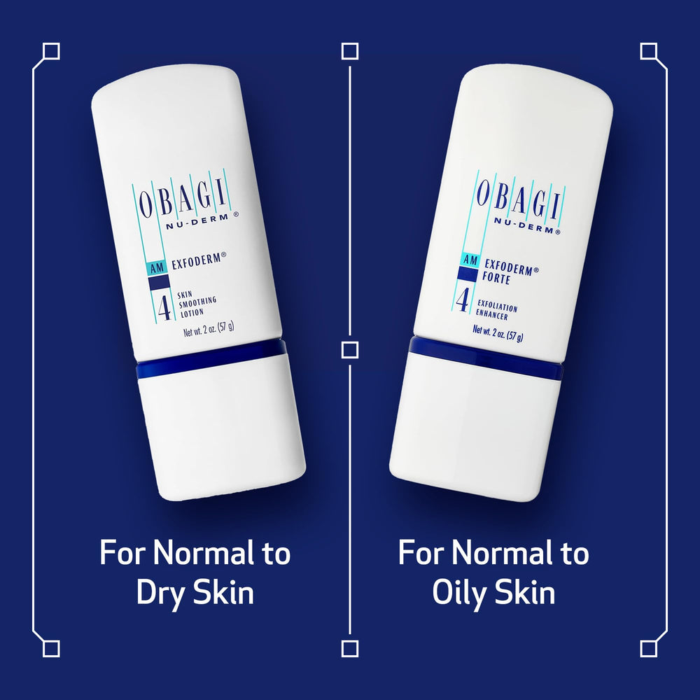 Obagi Nu-Derm Exfoderm Forte daily use scene suggesting evening routine for smoother texture