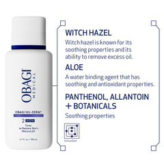 Obagi Nu-Derm Face Toner application scene—preps skin after cleansing.