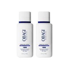 Obagi Nu-Derm Foaming Gel bottle highlights a gentle cleanser for daily oil control.