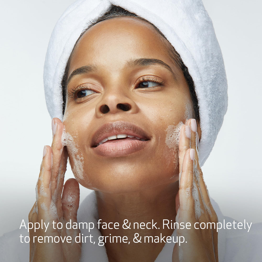 Obagi Nu-Derm Foaming Gel ingredients aloe and oat amino acids support gentle cleansing.