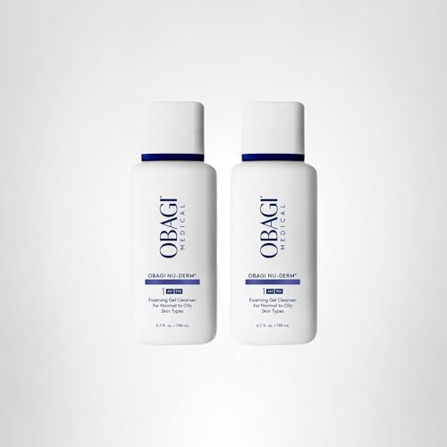 Obagi Nu-Derm Foaming Gel two-pack setup supports ongoing skincare routines.