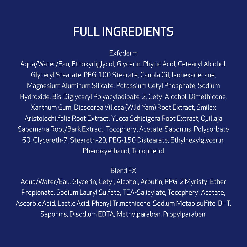 Obagi Nu-Derm Fx system bottle closeup, clinical-grade skincare experience from home