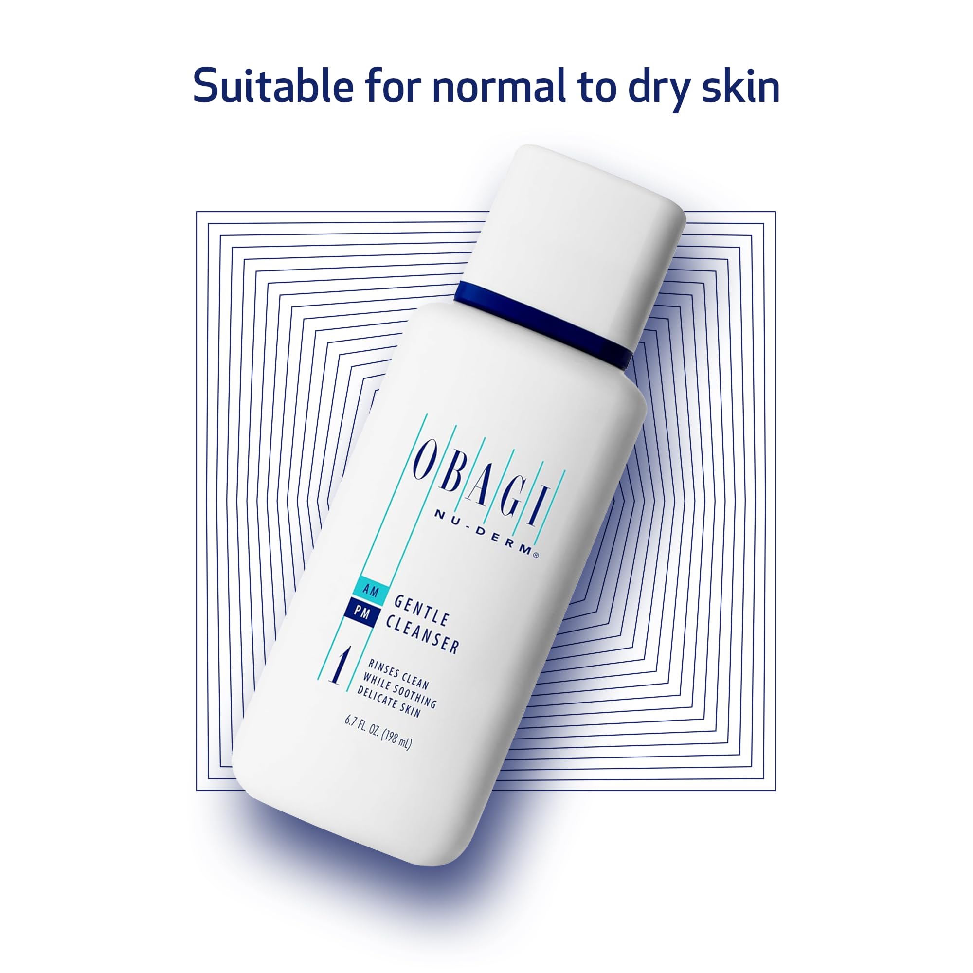 Obagi Nu-Derm Gentle Cleanser applied during routine signals clean, refreshed skin