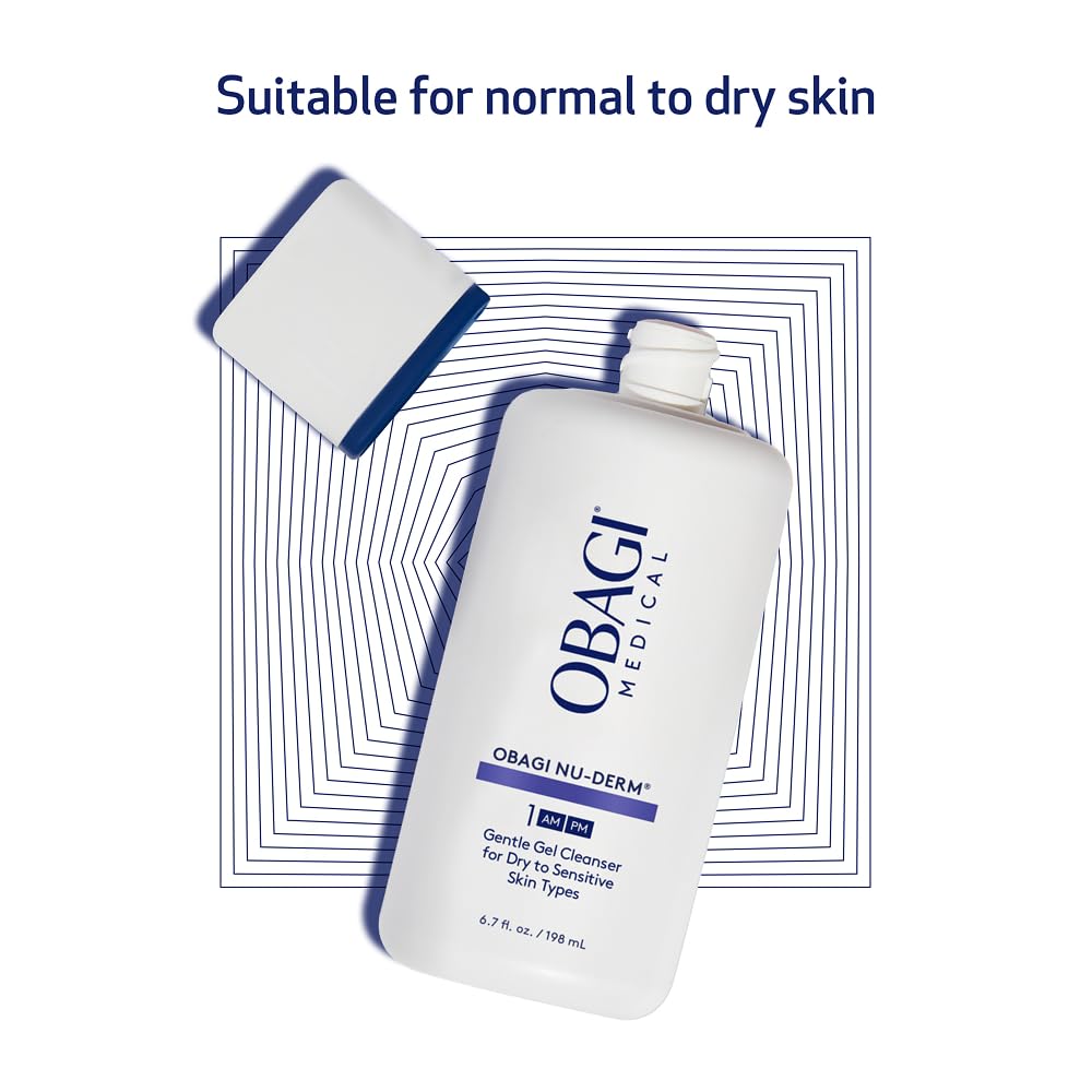 Obagi Nu-Derm Gentle Cleanser suitable for normal to dry, sensitive skin.