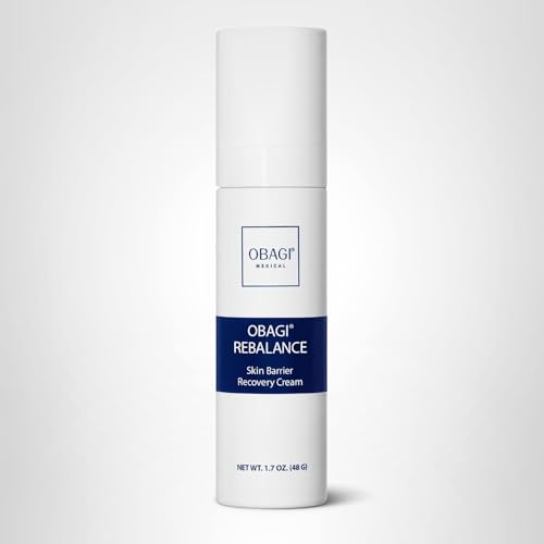 Obagi Rebalance packaging angle emphasizing professional-grade skincare heritage.