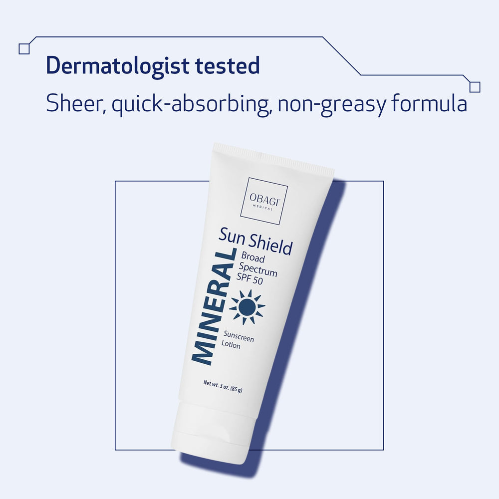 Obagi Sun Shield highlights post-procedure friendly mineral sunscreen use
