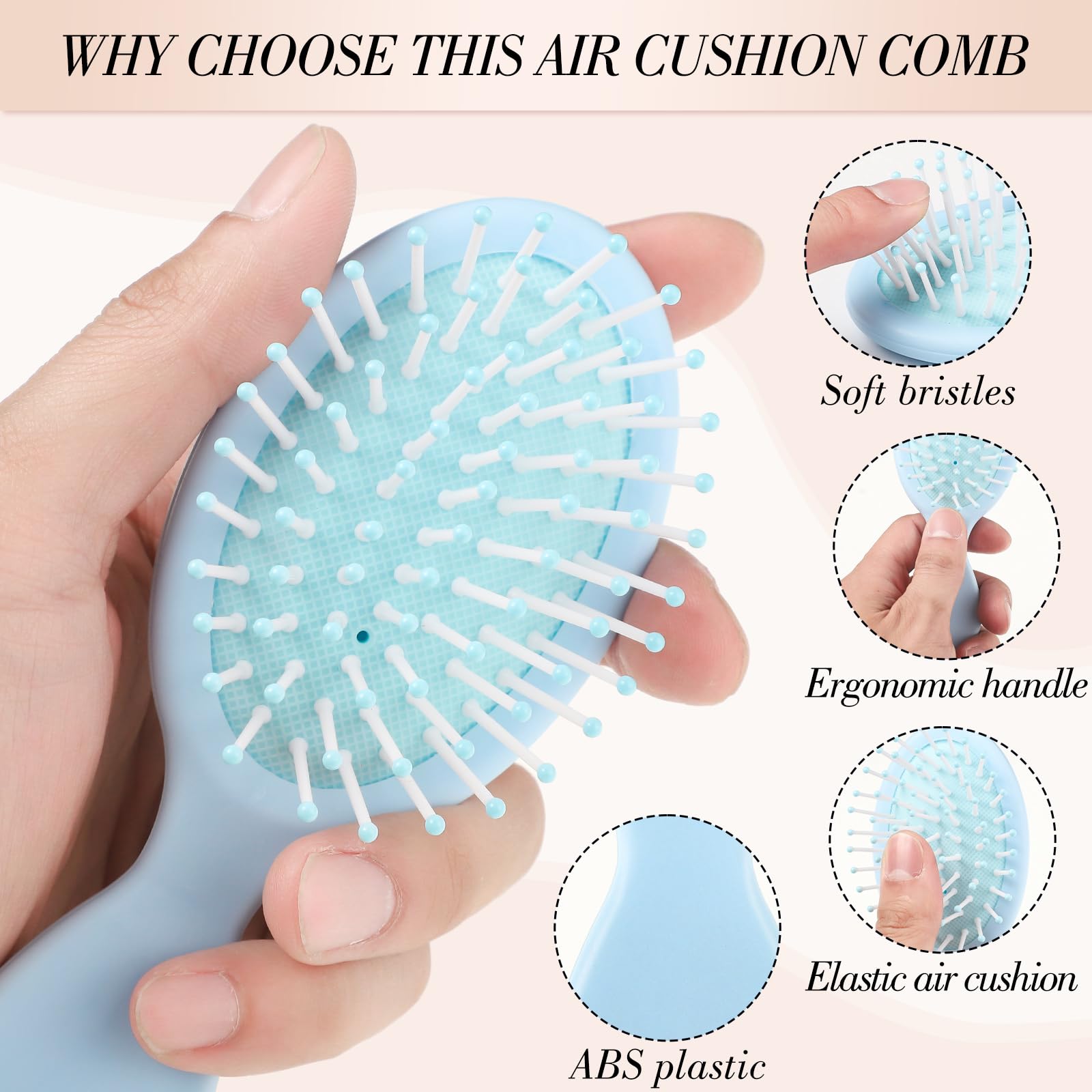 obeoby compact brush fits in a purse for on-the-go grooming