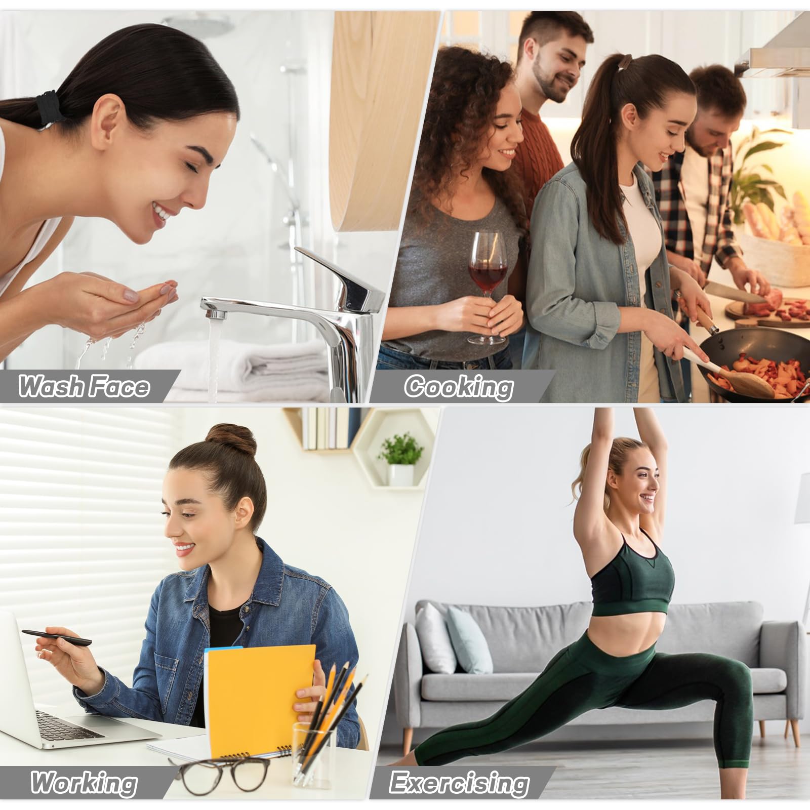 Obeoby hair ties ideal for workouts and daily routines
