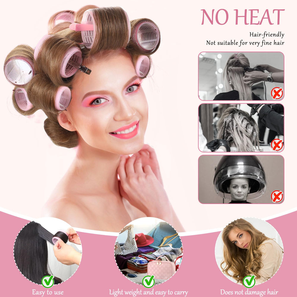 Obeoby four-sizes curlers deliver different curls for versatile looks.