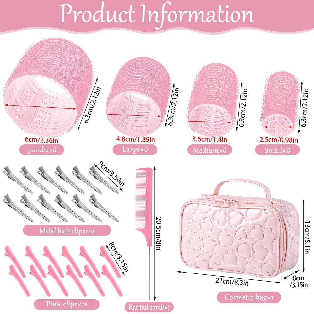 Obeoby clip set showcases self-grip clips for easy non-heat styling.