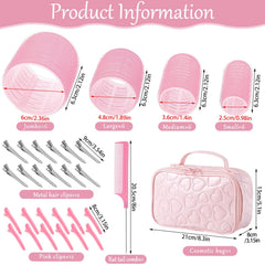 Obeoby clip set showcases self-grip clips for easy non-heat styling.