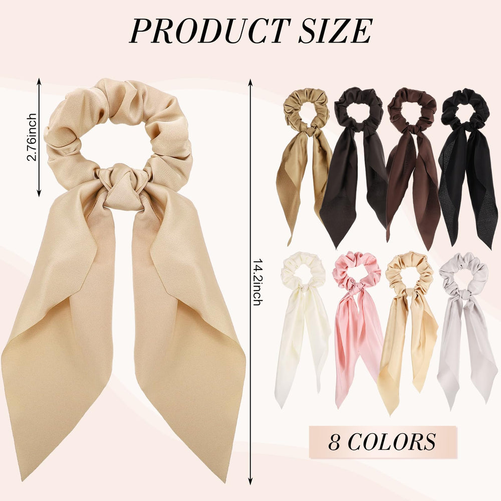 obeoby bow scrunchies gift-ready set ideal for friends and family