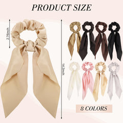 obeoby bow scrunchies gift-ready set ideal for friends and family