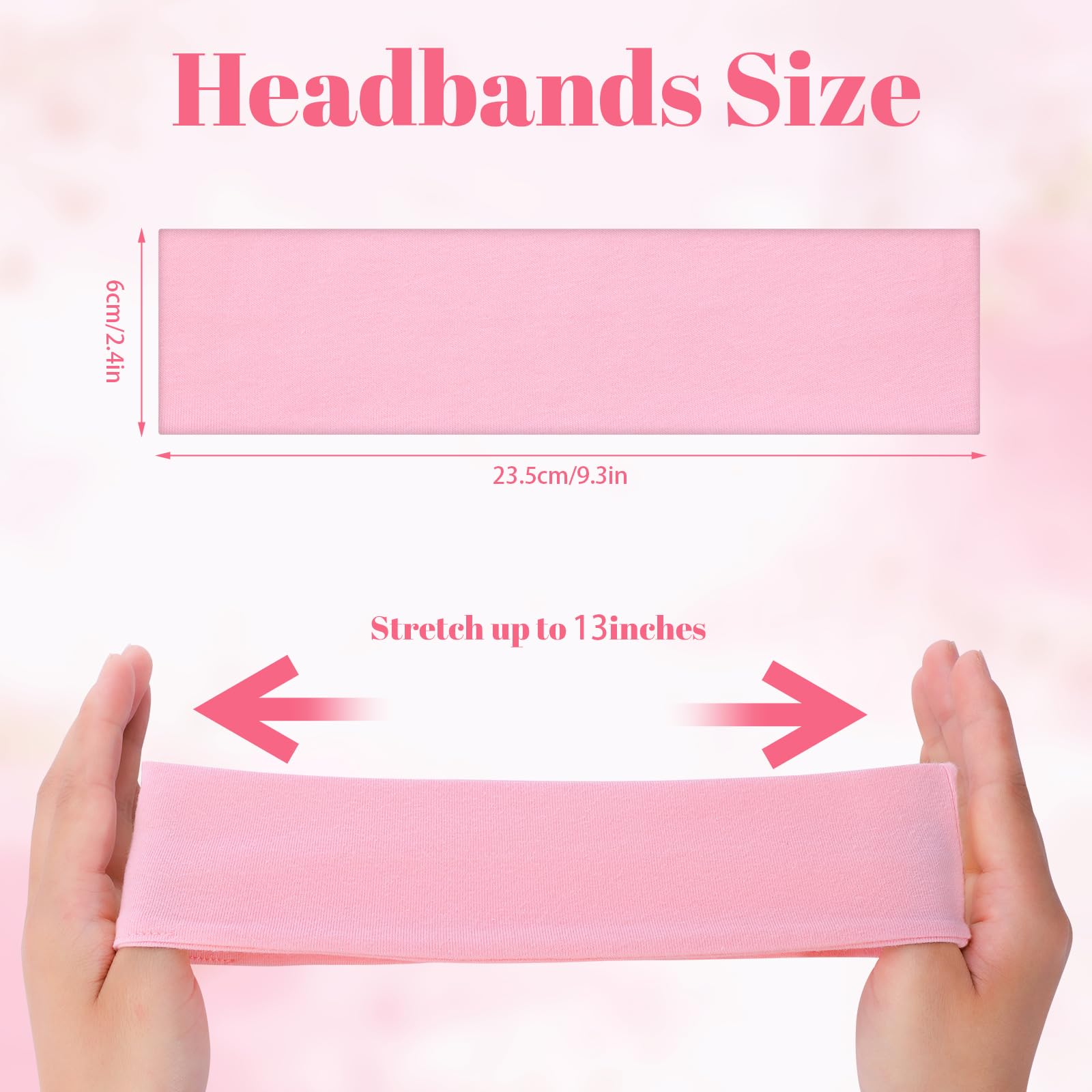obeoby elastic-fit headbands stretched to fit during runs