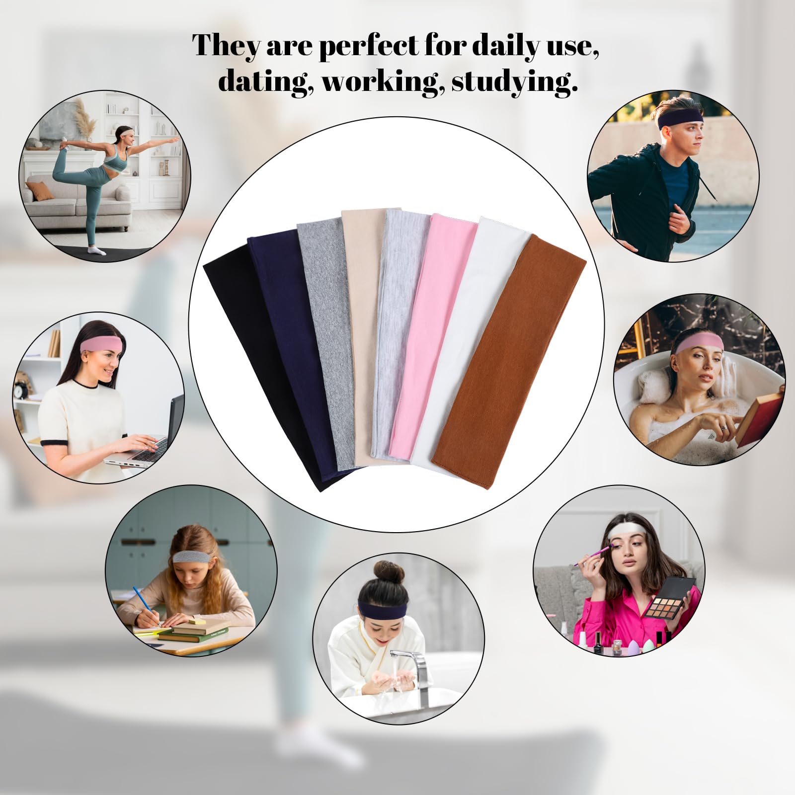 obeoby headbands easy-care washable soft material